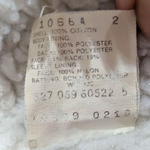 Vintage 1980's LEVI'S USA Mens Small Acid Wash Blue Denim Trucker Sherpa Jacket - Picture 8 of 8